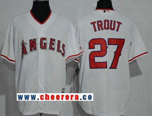 Of Anaheim Mike Trout Los Angeles Angels white Home jersey