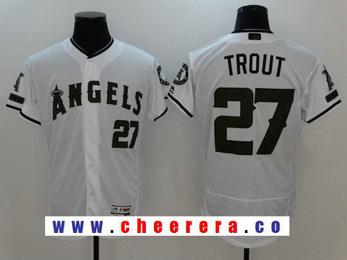Of Anaheim Mike Trout Los Angeles Angels white jersey