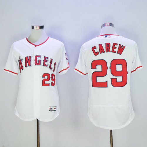 Of Anaheim Rod Carew Los Angeles Angels white jersey