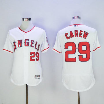 Of Anaheim Rod Carew Los Angeles Angels white jersey