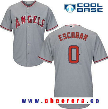 Los Angeles Angels gray Road jersey