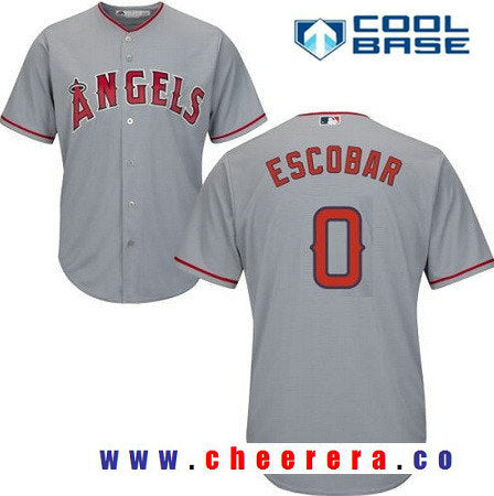 Los Angeles Angels gray Road jersey