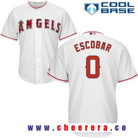 Los Angeles Angels white Home jersey