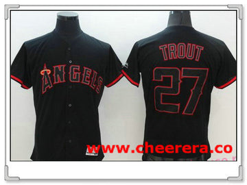 Los Angeles Angels black Fashion jersey