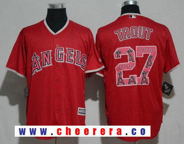 Los Angeles Angels red jersey