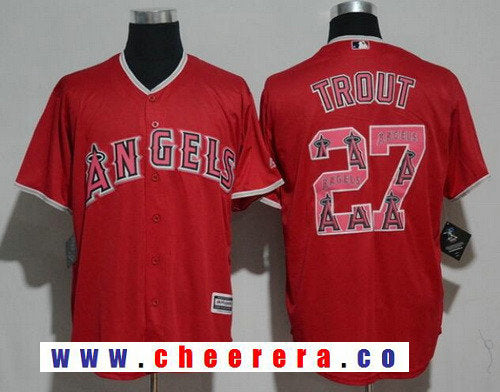 Los Angeles Angels red jersey