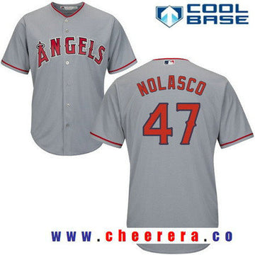 Los Angeles Angels gray Road jersey