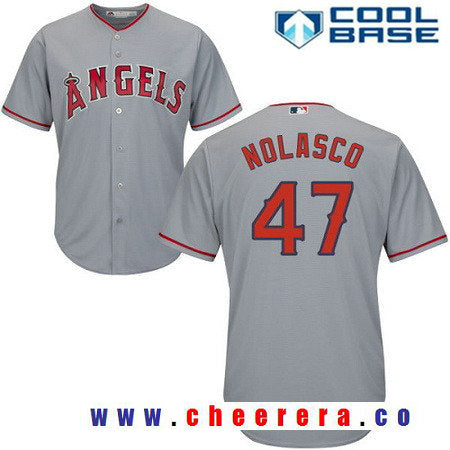 Los Angeles Angels gray Road jersey