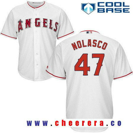 Los Angeles Angels white Home jersey