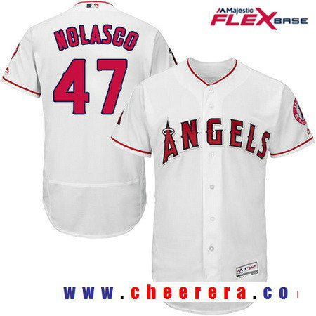 Los Angeles Angels white Home jersey