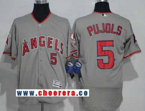 Los Angeles Angels gray Road jersey