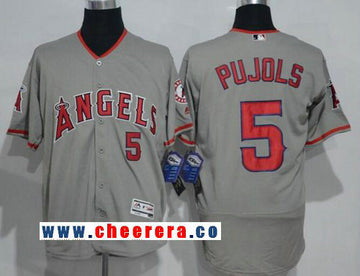 Los Angeles Angels gray Road jersey