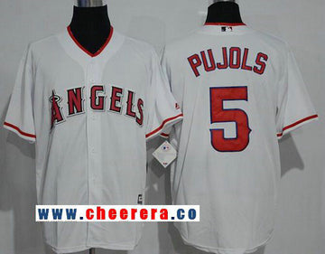 Los Angeles Angels white Home jersey