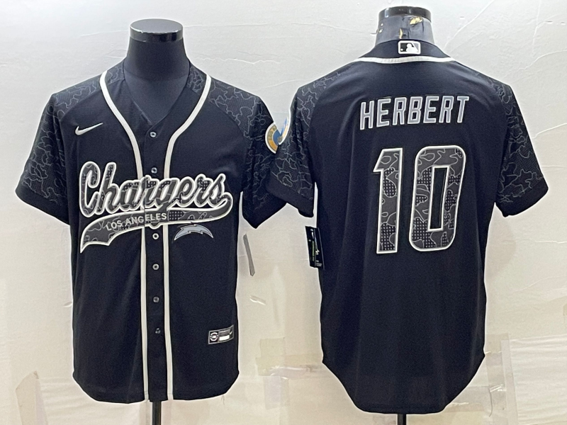 Justin Herbert Los Angeles Chargers black Limited jersey