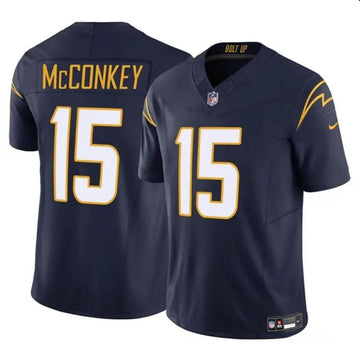 Ladd McConkey Los Angeles Chargers navy Vapor jersey