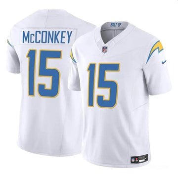 Ladd McConkey Los Angeles Chargers white Vapor jersey