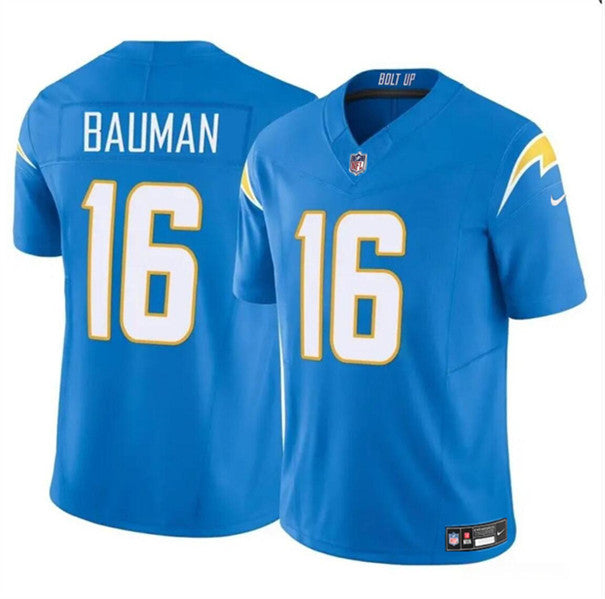 Casey Bauman Los Angeles Chargers blue Vapor jersey