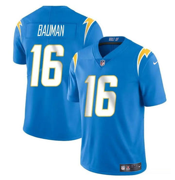Casey Bauman Los Angeles Chargers blue Vapor jersey