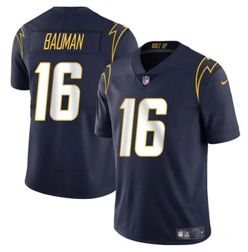 Casey Bauman Los Angeles Chargers navy Vapor jersey