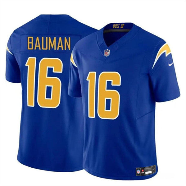 Casey Bauman Los Angeles Chargers royal Vapor jersey