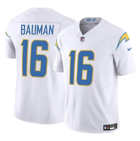 Casey Bauman Los Angeles Chargers white Vapor jersey