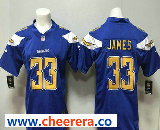 Derwin James Los Angeles Chargers royal Color Rush jersey