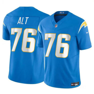 Joe Alt Los Angeles Chargers blue Vapor jersey