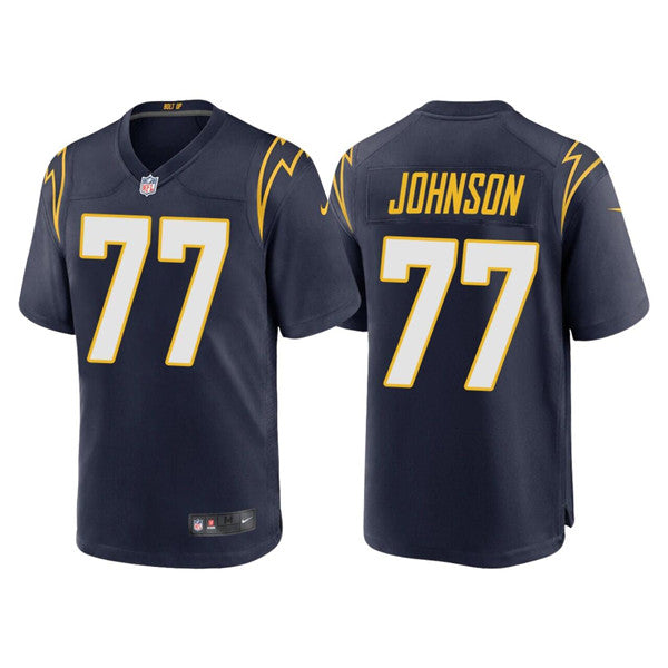 Zion Johnson Los Angeles Chargers navy Limited jersey