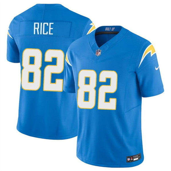 Brenden Rice Los Angeles Chargers blue Vapor jersey