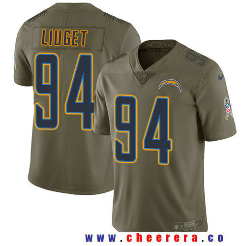 Corey Liuget Los Angeles Chargers olive Salute To Service jersey