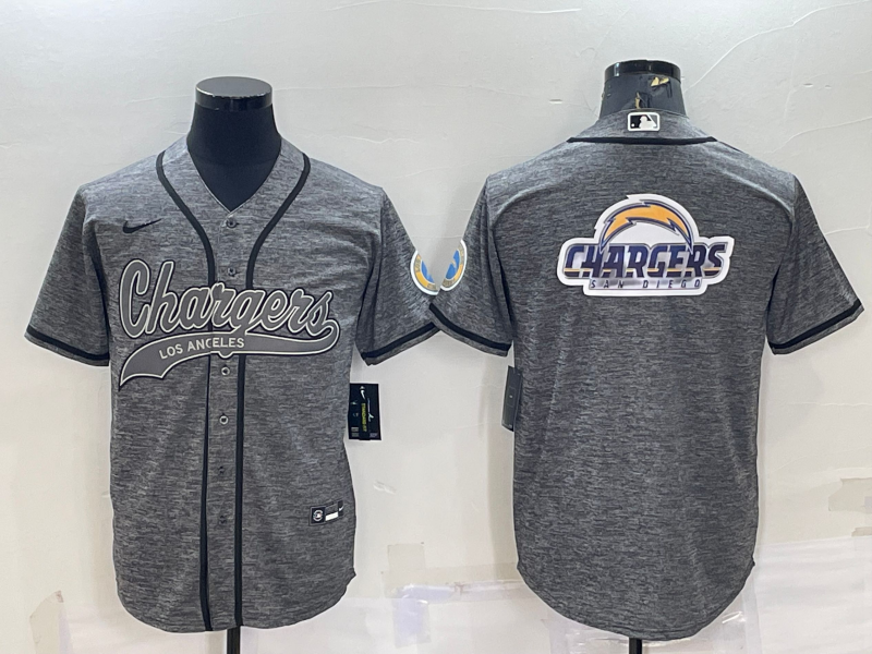 Los Angeles Chargers grey jersey