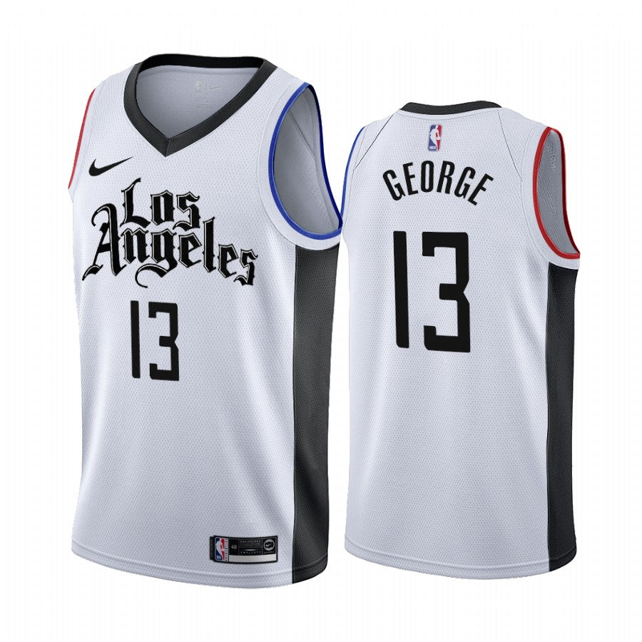 Paul George Los Angeles Clippers white jersey
