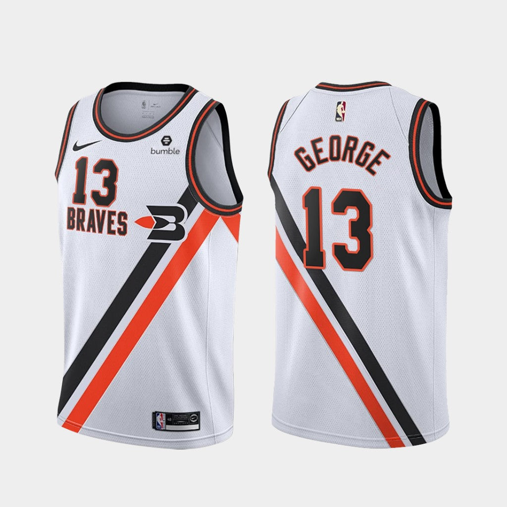 Paul George Los Angeles Clippers white jersey