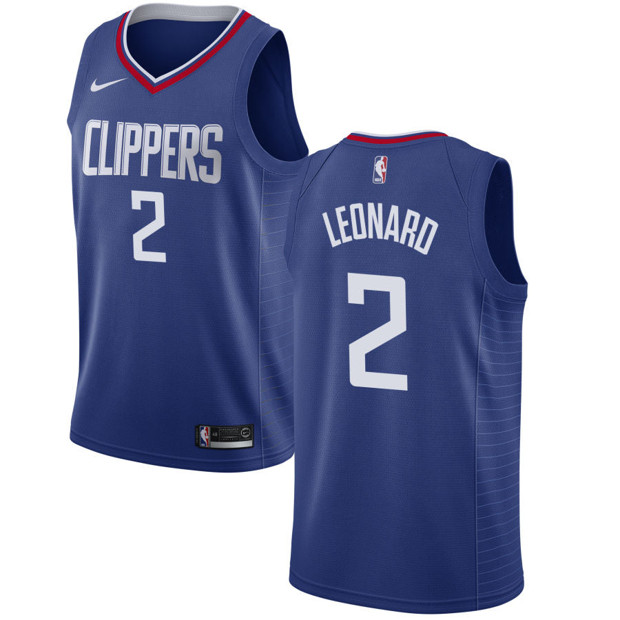 Kawhi Leonard Los Angeles Clippers blue jersey