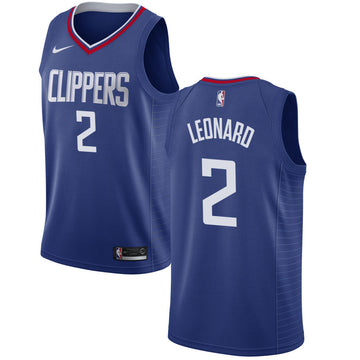 Kawhi Leonard Los Angeles Clippers blue jersey