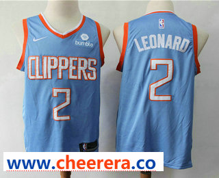 Kawhi Leonard Los Angeles Clippers blue jersey