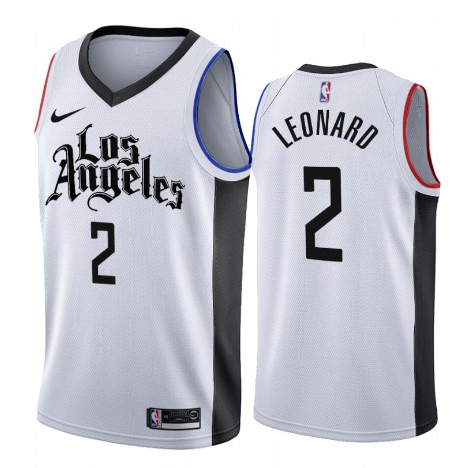 Kawhi Leonard Los Angeles Clippers white jersey