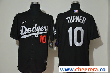 Justin Turner Los Angeles Dodgers black jersey