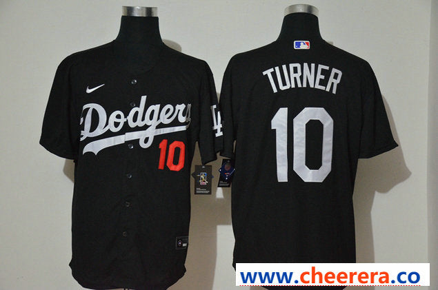 Justin Turner Los Angeles Dodgers black jersey