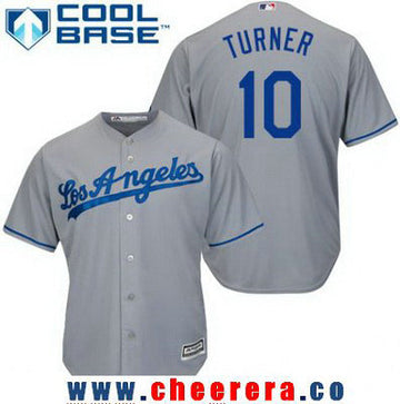 Justin Turner Los Angeles Dodgers gray Road jersey