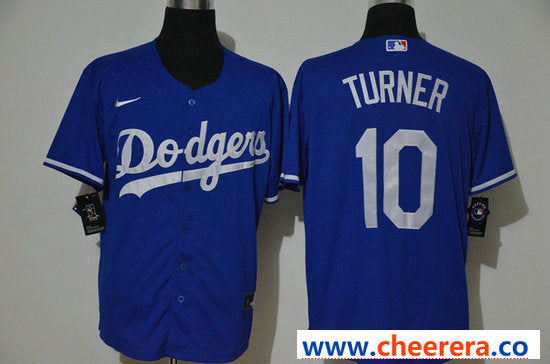 Justin Turner Los Angeles Dodgers royal jersey