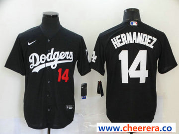 Enrique Hernandez Los Angeles Dodgers black jersey