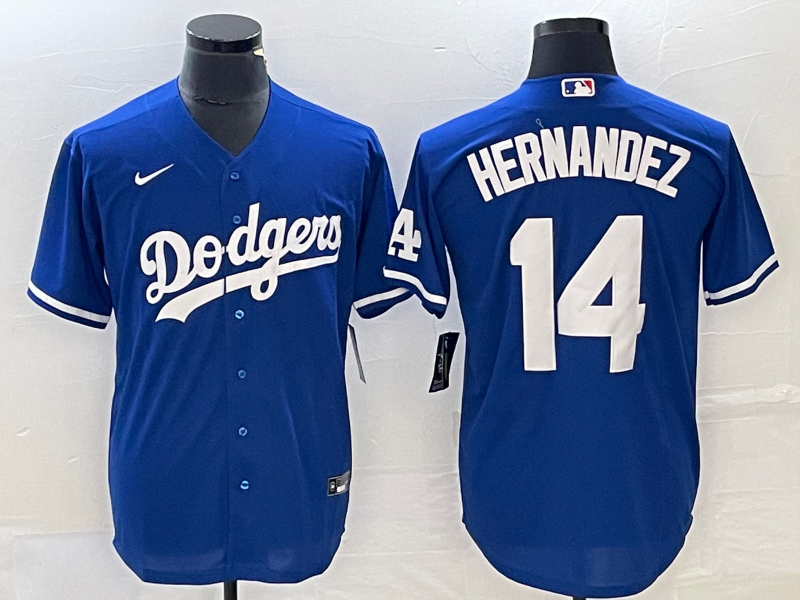 Enrique Hernandez Los Angeles Dodgers blue jersey