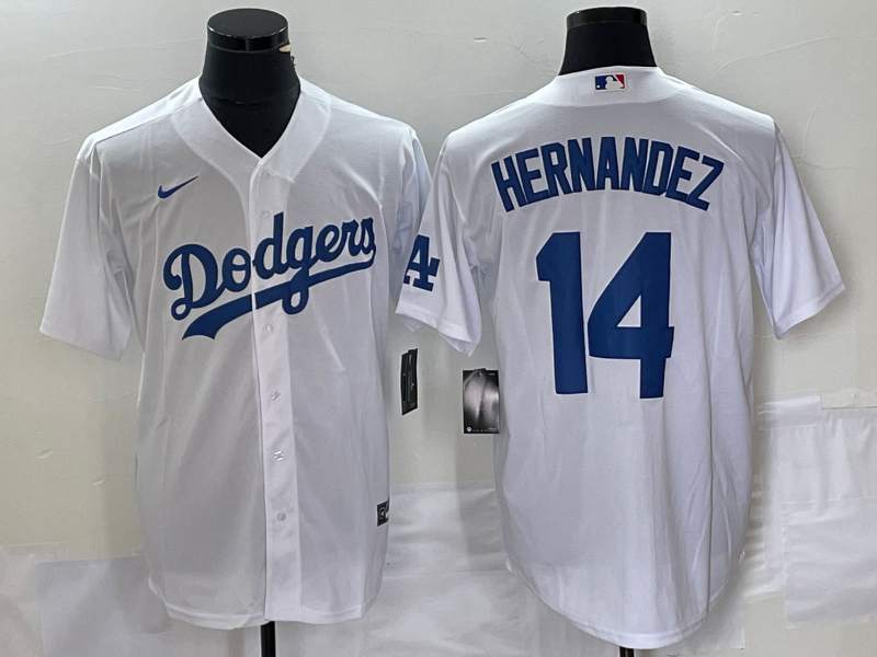 Enrique Hernandez Los Angeles Dodgers white jersey