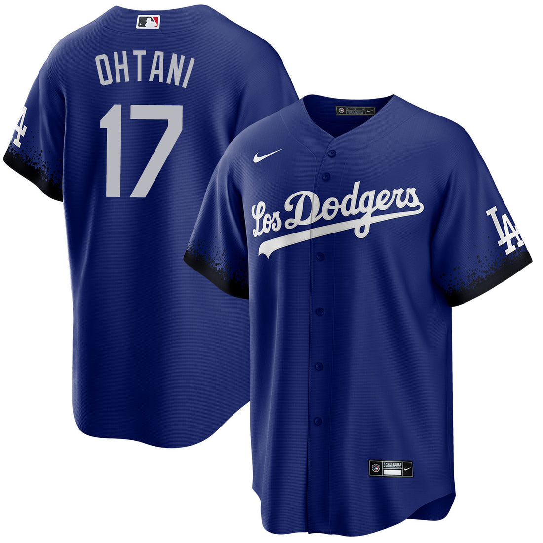 Shohei Ohtani Los Angeles Dodgers blue City Connect jersey