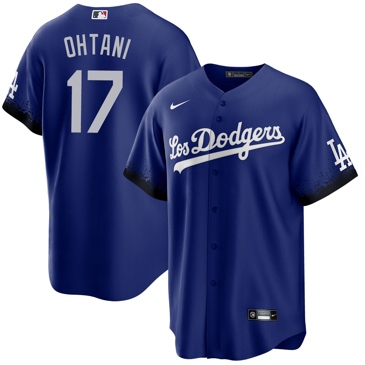 Shohei Ohtani Los Angeles Dodgers blue City Connect jersey