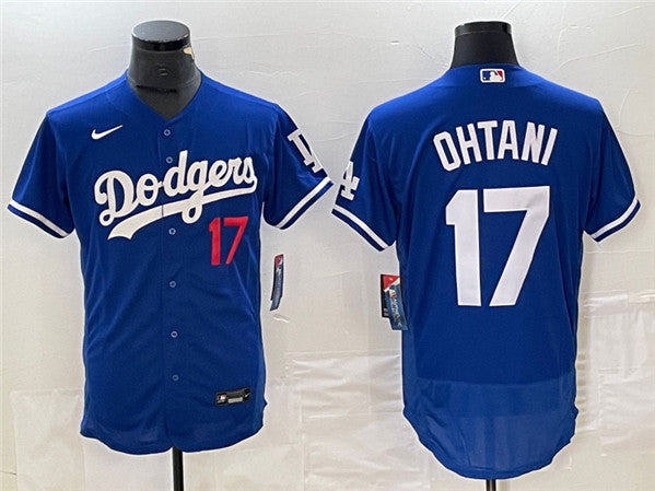 Shohei Ohtani Los Angeles Dodgers blue jersey