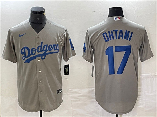 Shohei Ohtani Los Angeles Dodgers gray jersey