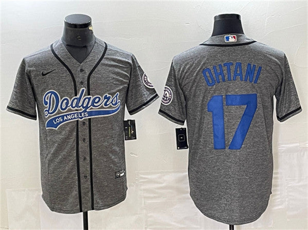 Shohei Ohtani Los Angeles Dodgers gray jersey