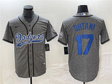 Shohei Ohtani Los Angeles Dodgers gray jersey